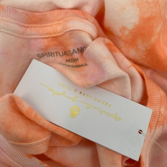 Spiritual Gangster Muscle tank knit sleeveless dress tie dye pink orange new M - Picture 5 of 5